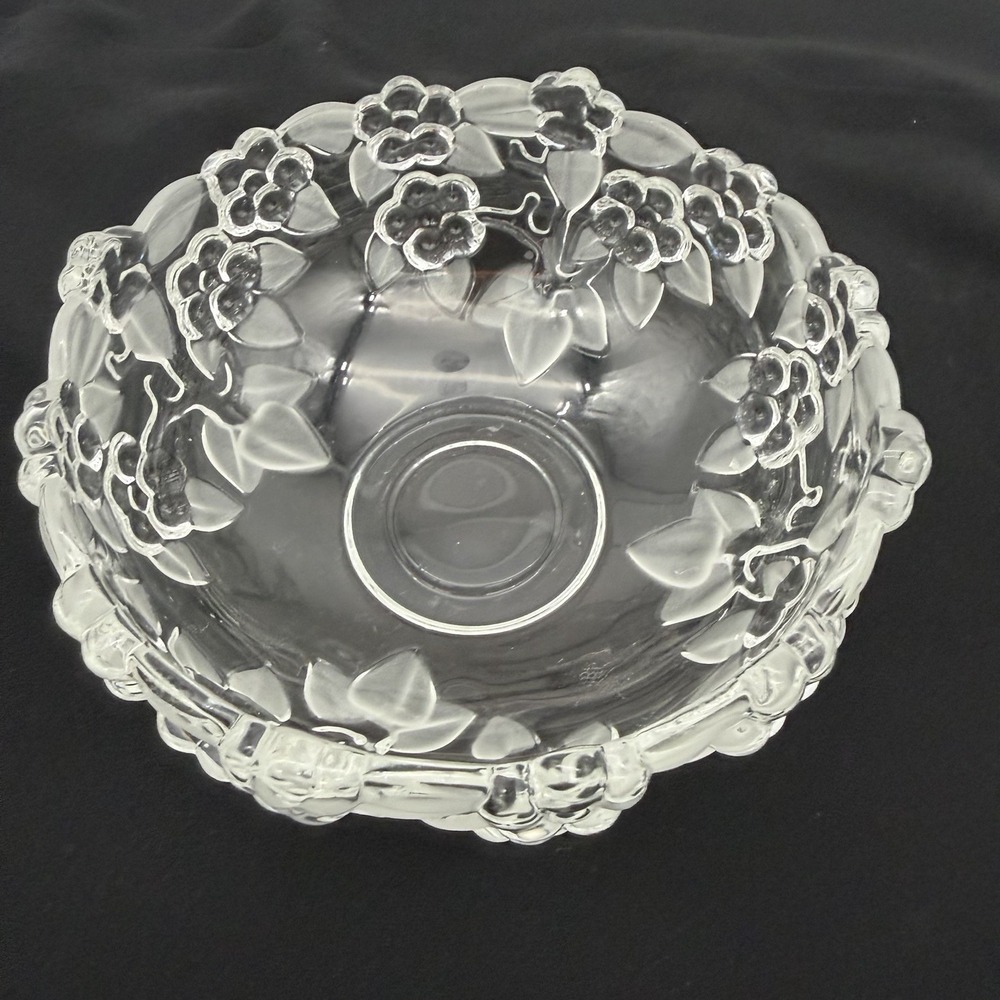Vintage Mikasa Carmen Satiniert Crystal Bowl Small